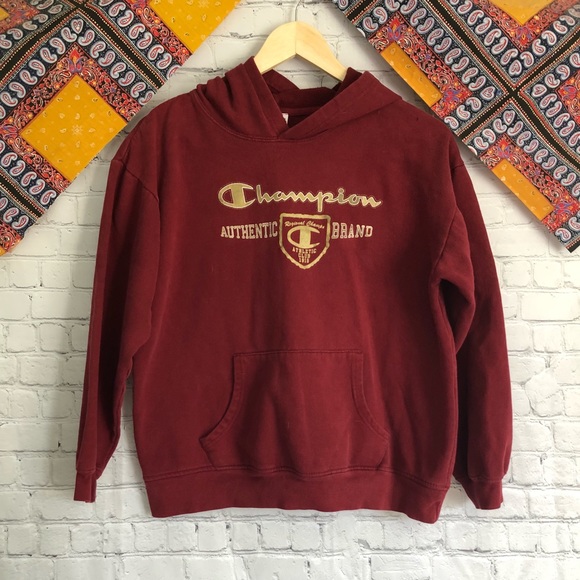 Champion | Tops | Champion Burgundy Hoodie | Poshmark